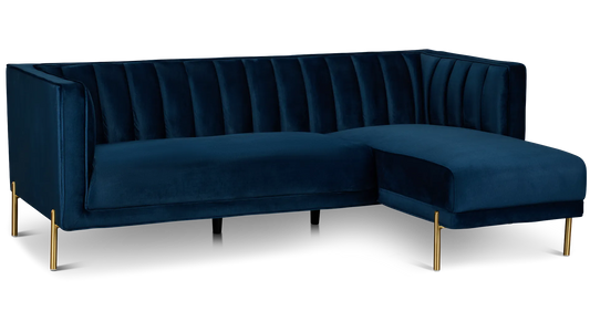 Canapé en velours Bleu foncé
